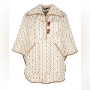 'A Dafydd Snowdon Design' Cream Welsh Wool Tapestry Cape